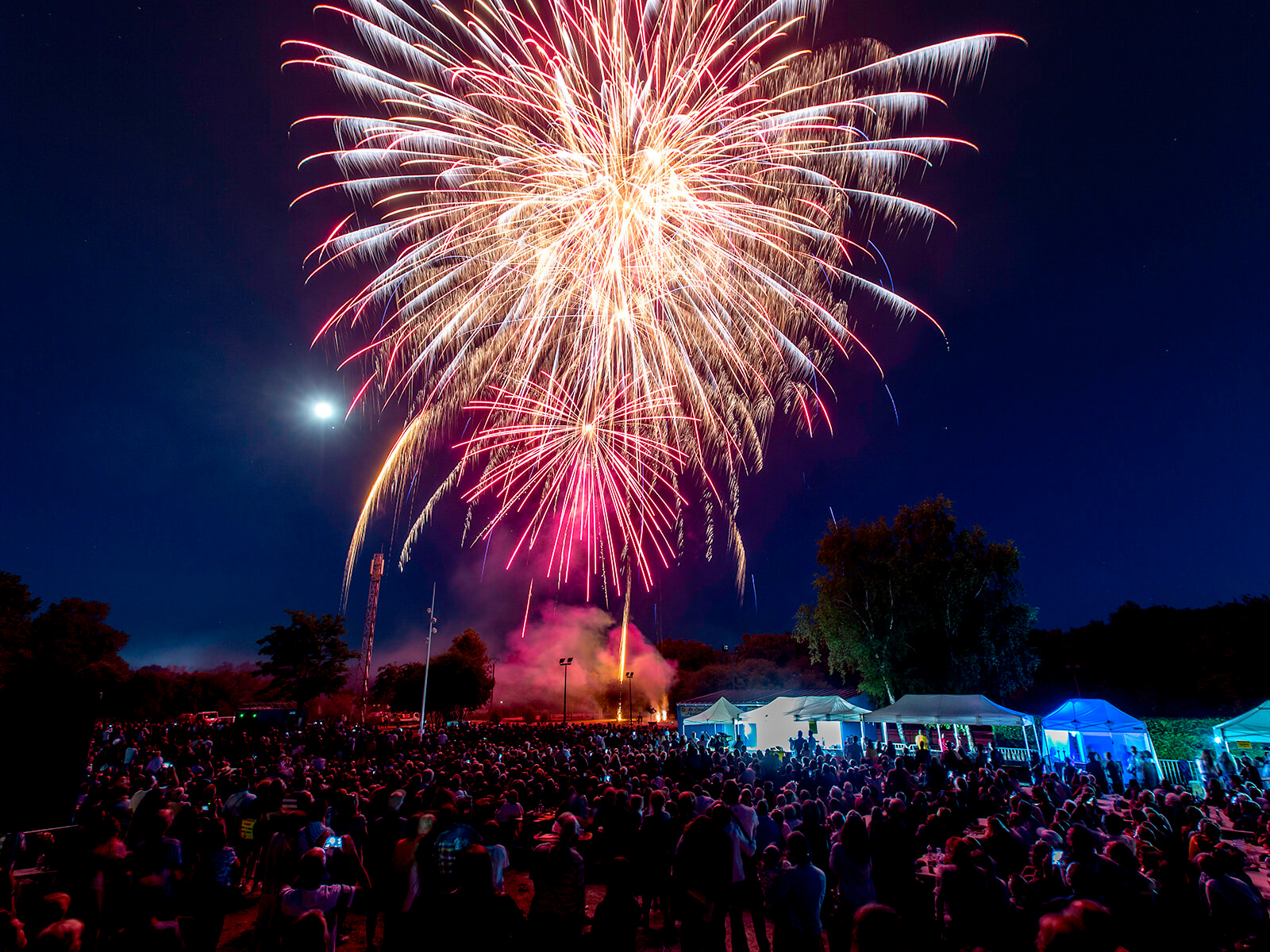 Feu d'artifice camping la borderie